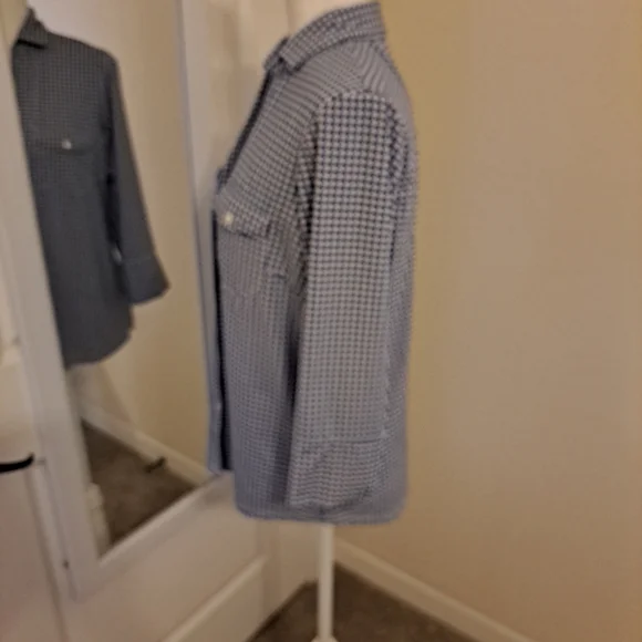 J. McLaughlin Brynn Top Sz M EUC Button-Front Pkts 3/4 Sleeve - Picture 5 of 9